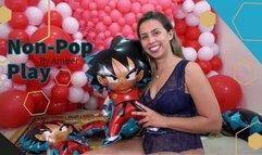 Amber Sexy Non Pop Play With Goku Mylar Foil Balloons