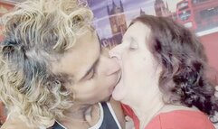 DELICIOUS HOT KISSES ON MY 75 YEARS OLD GIRLFRIEND - BY JUDITI AND JACK - CLIP 3 IN FULL HD