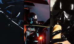 E-Play for the Rubberslave in Bodybag and Heavy Rubber Mask