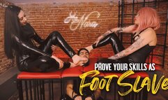 Nara and Fiamme tries Hex foot slave`s skills (1080 EN-sub)