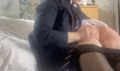 Sissy OTK spanking from Headmistress