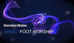 Naked foot worship