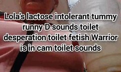 Lolas lactose intolerant tummy runny D sounds toilet desperation toilet fetish spying toilet sounds