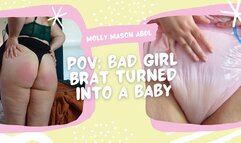 POV: Bratty Bad Girl Turned Diaper Girl