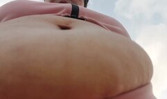 Milf Muffintop Under Giantesses Big Bloated Bouncy Belly Public Belly Button fingering