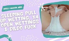 Pull Up Accident, Open Diaper Pee & Cum