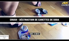 Crush Destruction de canettes de soda 4K