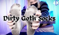 Dirty Goth Socks Humiliation JOI - 4K