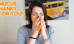 Mucus hanky for you! (nose blowing) - HD