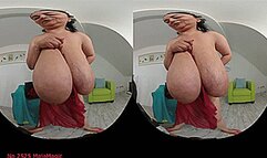 VR180 3D - Alice is the Lady in Red (Clip No 2524 - 4K mp4 version)