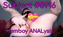 ANALysis of a femboy, subject #5916