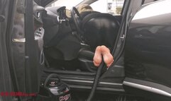 Mila vacuuming her car (view01)