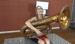 Jenny Tries Out the Tuba (MP4 - 1080p)