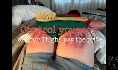 Take my Pants Down - Hairbrush and Strap on her Panties - 1080p