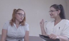 pussy and ass exam with Dr Nova & Dr Alice - mp4 720p