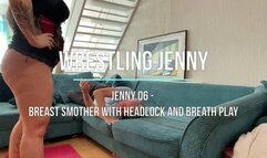 Jenny 06 - Breast Smother with Headlock and Breath Play