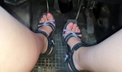 Above Pedal Drive in Strappy Sandals Mazda WMV