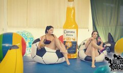 Inflatable destroying with Lisa and Lea Part 1 of 2 HD Version