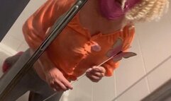 CBT punishment Ballbusting dick slapping and a cold shower for this sissy-Slut RolePlay