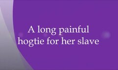 Slave hogtied by Lorna