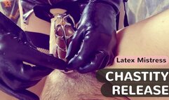 Pegging my chastity slave