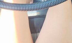 Pumping and Cranking in my 1970 Ford Van in my bathing suit part 1