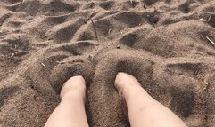 feet and sand