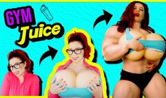 Gym Juice - Weak Nerd to Busty Muscle Goddess Transformation - Ludella's She-Hulk esque Muscle Growth and Breast Expansion - HD MP4 1080p