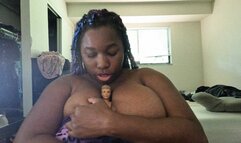 Giantess Rocks her tiny Boyfriend to Sleep 1080