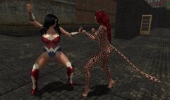 Superheroine Catfight: Wonder Woman vs Cheetah