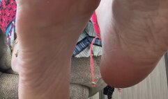 Sensual Soles Foot Ignore Video from a floor looking up POV 4+ minutes