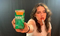 My first pack of Kool Menthol Cigarettes