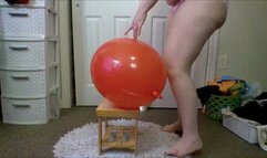 On A Stool: Red Punch Balloon (Pretty In Pink) (Second Camera)