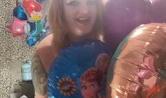 nacked girl more poping disney hellium balloons