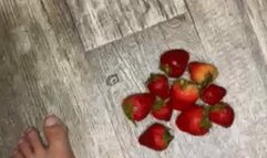 Strawberries & Cream Foot Crushing
