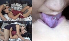 Pierced Tongue Of Helloise Debuts On Lesbian Kisses And Makes The Day Of Victoria Part 02 4k