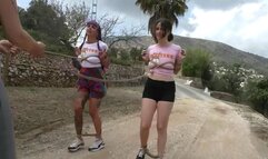 Extended Bondage Walk Training for two sexy Spanish Girls - Part 2 wmv SD