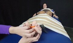 Ticklish Domme Maligna - MALIGNA TEASED AND TICKLED - FULL HD