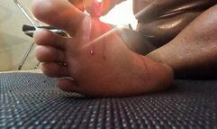 Dripping Hot wax on Soles 1080