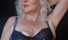 Yummymommy in sexy lingerie smokes EVE 120s