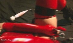 Red Latex Cumming and Cumshot 1080p mp4