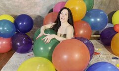 JOI Pin Popping A Huge Balloon Boa