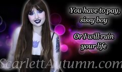 Pay me or I will ruin your life, Sissy Boy - WMV SD 480p
