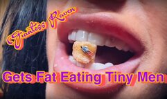 GIANTESS RAVEN GETS FAT EATING TINY MEN