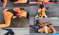 mixed wrestling, submissions, scissor holds