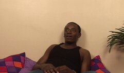 Black guy eats and fucks busty ebony's wet pussy in his room