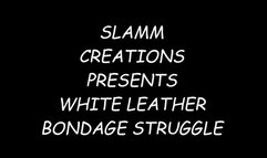 Tasha Welch - White Leather Bondage Struggle