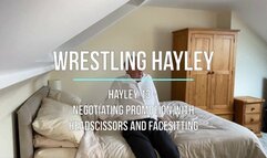 Hayley 13 - Negotiating Promotion with Headscissors and Facesitting