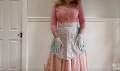 Vintage Housewife Striptease and Panty Masturbation