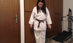 Martial arts training kimono and lots of sweat 4K